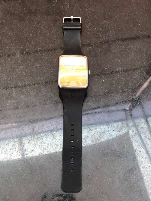 POLICE 14745J LARGE BLACK ANALOG QUARTZ WATCH - WORKING 100%