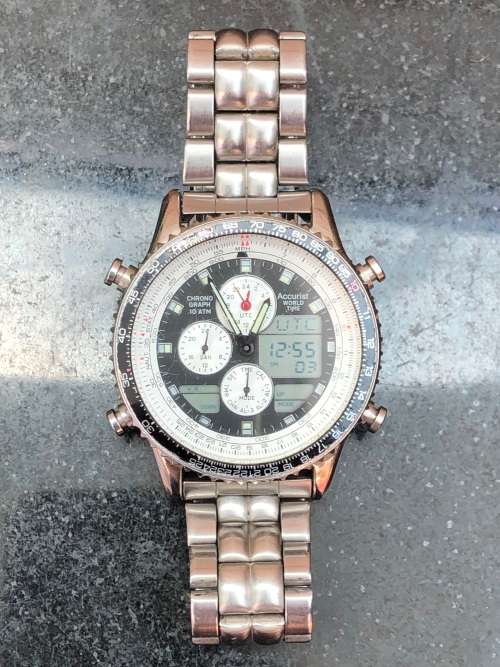 Men s Watches SEIKO ACCURIST CAL C00 WORLD TIME CHRONOGRAPH QUARTZ WATCH FULLY WORKING was listed for 2 495.00 on 27 Mar at 12 01 by Auld Laing Syne in Bellville ID 608563577