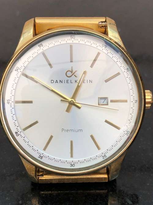 STUNNING LARGE DANIEL KLEIN PREMIUM DK-10388 ANALOG QUARTZ WATCH - LIKE NEW - WORKING 100%