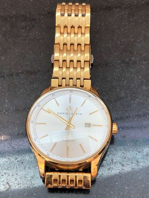 STUNNING LARGE DANIEL KLEIN PREMIUM DK-10388 ANALOG QUARTZ WATCH - LIKE NEW - WORKING 100%