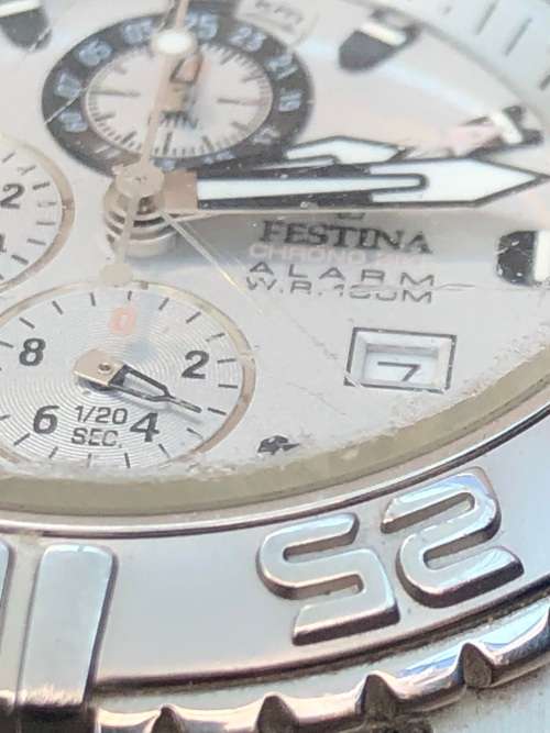 FESTINA CHRONO BIKE 2004 TOUR DE FRANCE ANALOG WATER RESISTANT ALARM QUARTZ WATCH - WORKING 100%