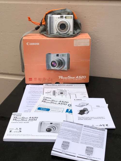 CANON POWERSHOT A520 4mp DIGITAL CAMERA - 100% WORKING ORDER