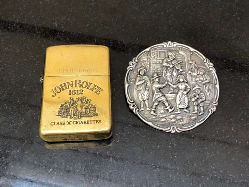 HERMAN HOOIJKAAS (1875 - ) DUTCH HALLMARKED 900 SILVER BROOCH - 15.76g