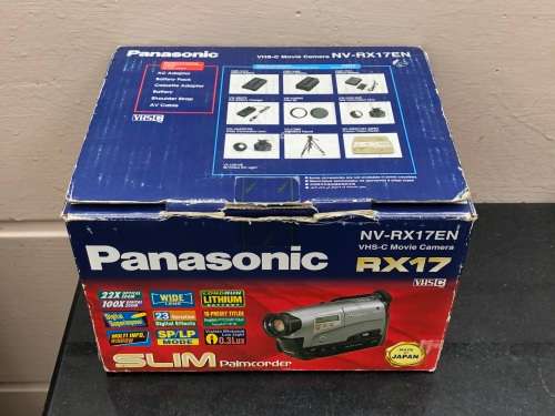 COLLECTORS PIECE !! 1999 PANASONIC RX17 VIDEO CASSETTE RECORDER IN THE BOX WORKING 100%