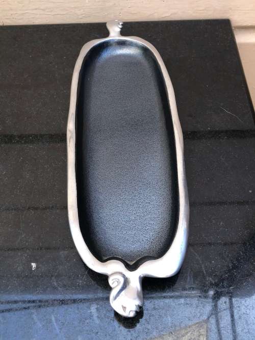 CARROL BOYES (1954 - 2019) - ORIGINAL WOMAN / MAN PATTERN ENTREE DISH - FUNCTIONAL ART