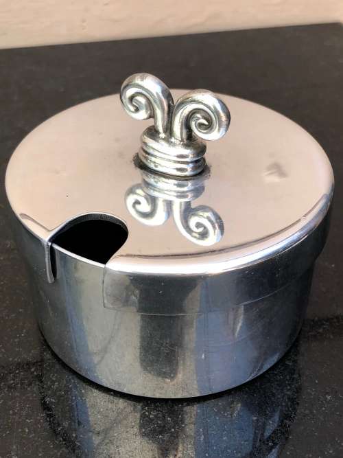 CARROL BOYES (1954 - 2019) FUNCTIONAL ART - ORIGINAL - ARIES PATTERN SUGAR BOWL - LIKE NEW