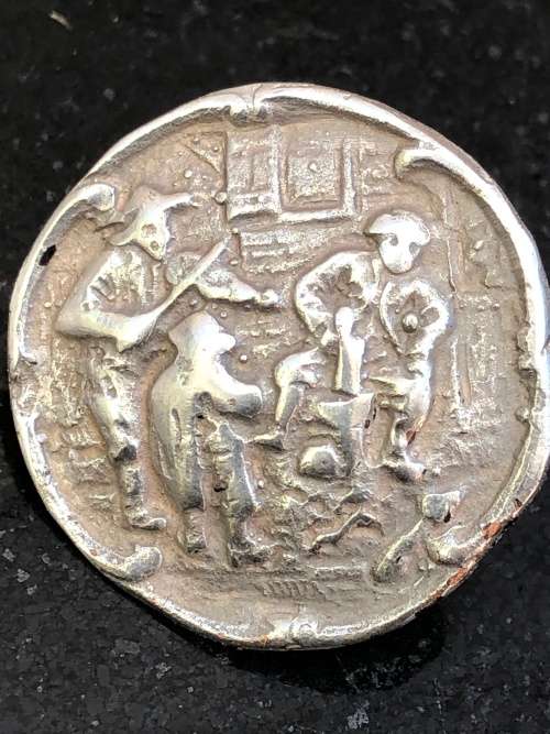 HERMAN HOOIJKAAS (1875 - ) DUTCH HALLMARKED SILVER CLAD EARRINGS - 11.68g