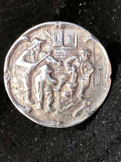 HERMAN HOOIJKAAS (1875 - ) DUTCH HALLMARKED SILVER CLAD EARRINGS - 11.68g