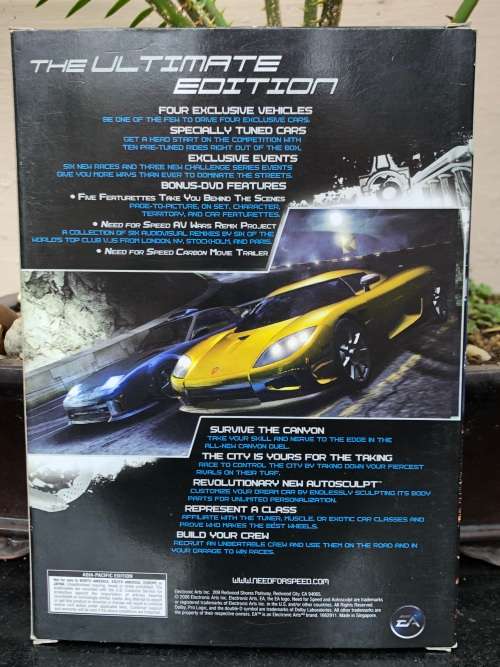 NEED FOR SPEED - CARBON - COLLECTOR`S EDITION - PC DVD-ROM - LIKE NEW