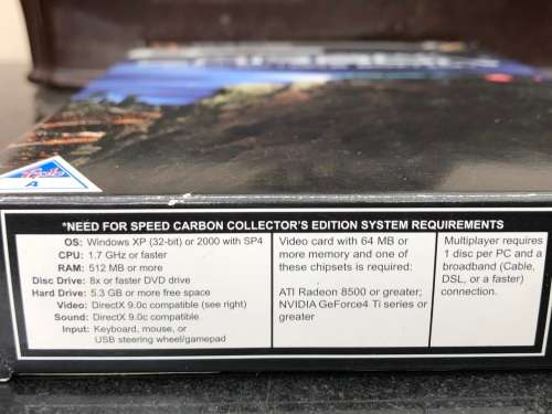 NEED FOR SPEED - CARBON - COLLECTOR`S EDITION - PC DVD-ROM - LIKE NEW