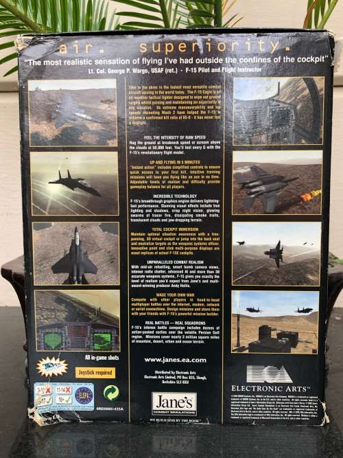 JANES COMBAT SIMULATIONS - F-15 AIR SUPERIORITY BY THE BOOK - FOR WINDOWS `95