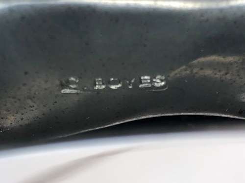 CARROL BOYES (1954 - 2019) ORIGINAL SWIMMER PATTERN MEAT PLATTER - FUNCTIONAL ART !!! - ENGRAVED