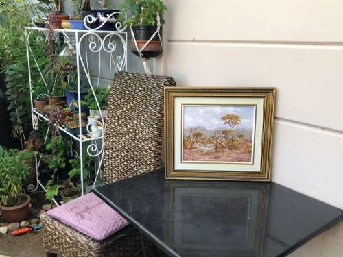 HENRY BREDENKAMP (SA 1935 - ) EXQUISITE FRAMED OIL ON BOARD LANDSCAPE PAINTING