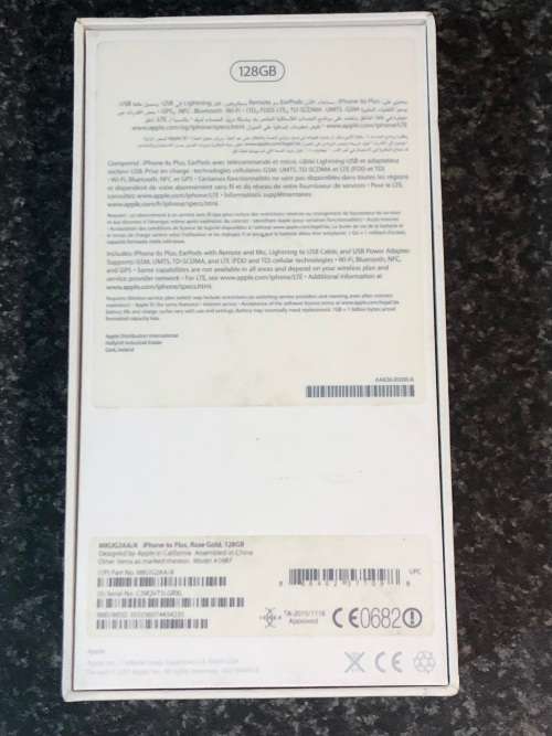 Apple Iphone 6s Plus Rose Gold 128GB In the box