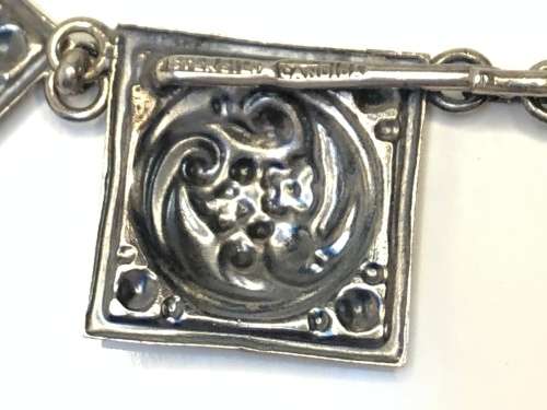 AMAZING VINTAGE STERLING SILVER CANDIDA NECKLACE - STUNNING DESIGNER PIECE - 49.29g