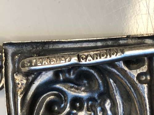 AMAZING VINTAGE STERLING SILVER CANDIDA NECKLACE - STUNNING DESIGNER PIECE - 49.29g