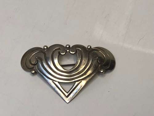 WOW !!! EMMA MELENDEZ STERLING SILVER TAXCO MEXICAN DESIGNER BROOCH - 8.8g