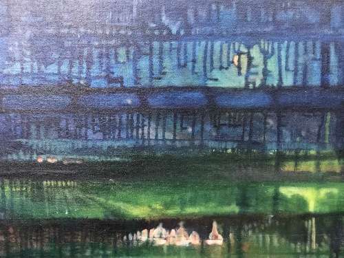 PINCUS CATZEL (SA 1923 - 2012) RARE FRAMED OIL ON CANVAS BOARD ABSTRACT PAINTING DATED 1978