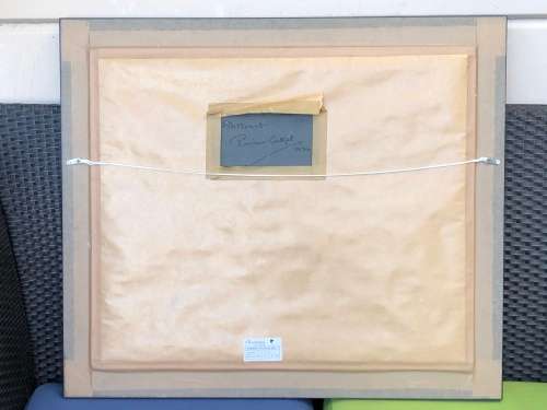 PINCUS CATZEL (SA 1923 - 2012) RARE FRAMED OIL ON CANVAS BOARD ABSTRACT PAINTING DATED 1978