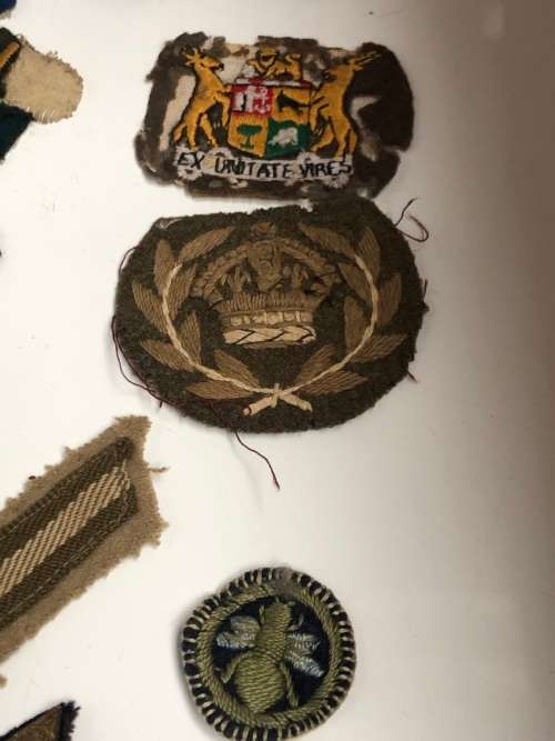 JOB LOT OS VARIOUS MILITARY CLOTH BADGES , MOSTLY SADF RANK