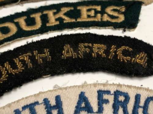 JOB LOT OS VARIOUS MILITARY CLOTH BADGES , MOSTLY SADF RANK