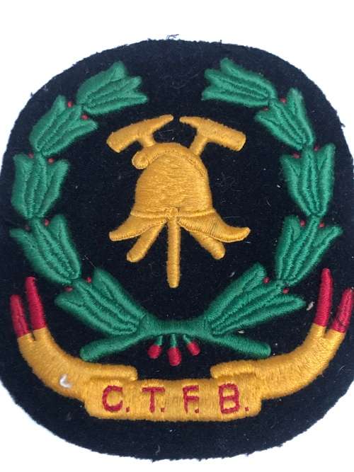 JOB LOT - OLD SAP JACKET POCKET BULLION WIRE BADGE , CAPE TOWN FIRE BRIGADE AND A PARATROOP BADGE