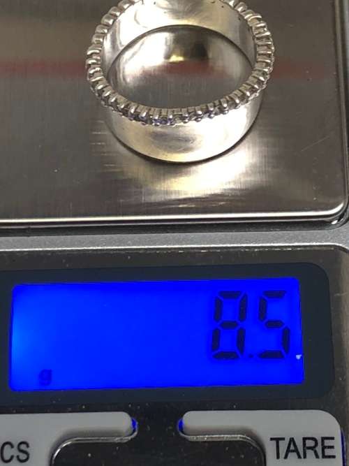 BEAUTIFUL CHUNKY 925 SILVER RING - DESIGN WORKS FOR A THUMB RING AS WELL - SIZE U - 8.5g
