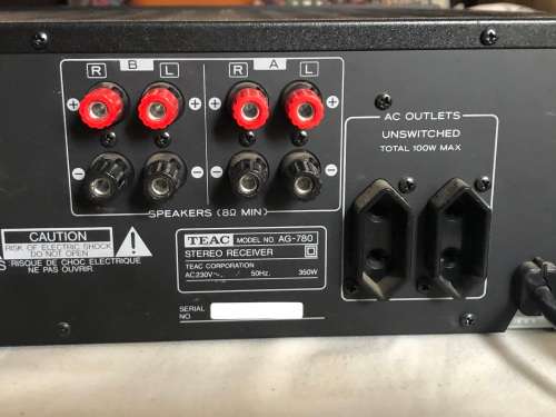 TEAC AG-780 AM / FM STEREO RECEIVER IN FULL WORKING ORDER - NO REMOTE