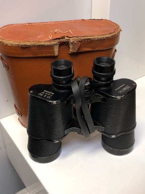 BOXED PAIR OF VINTAGE JAPANESE ZENITH FIELD BINOCULARS 10 X 50