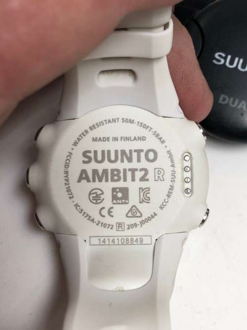 Suunto SUUNTO AMBIT 2 WHITE FITNESS WATCH WITH CHARGER AND HEART MONITOR FULL WORKING ORDER was listed for 2 295.00 on 22 Dec at 12 16 by Auld Laing Syne in Bellville ID 599951191