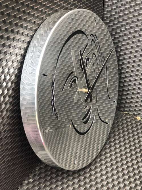 CARROL BOYES (1954 - 2019) `LET`S FACE IT` LARGE QUARTZ WALL CLOCK - CLEARLY MARKED