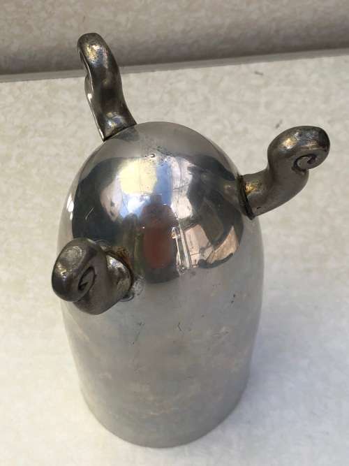 CARROL BOYES (1954 - 2019) `WAVE PATTERN` CONICAL VASE - MARKED ON THE BASE