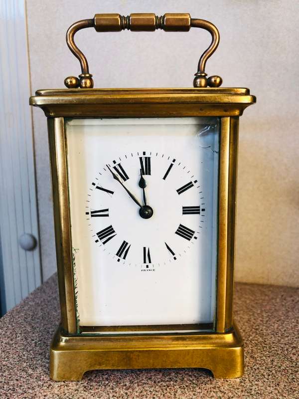 STUNNING LARGE AND HEAVY FRENCH CARRIAGE CLOCK - FULL WORKING ORDER