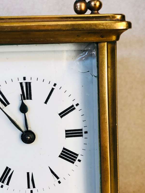 STUNNING LARGE AND HEAVY FRENCH CARRIAGE CLOCK - FULL WORKING ORDER