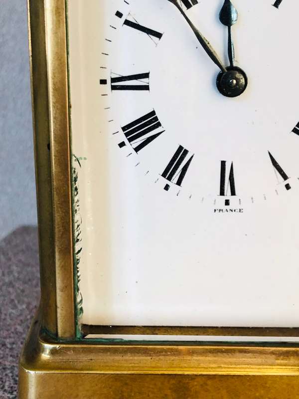 STUNNING LARGE AND HEAVY FRENCH CARRIAGE CLOCK - FULL WORKING ORDER