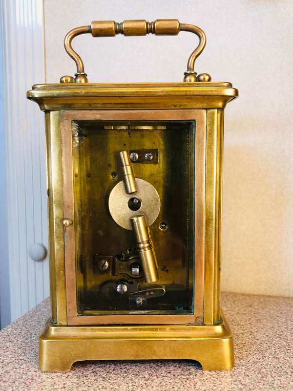 STUNNING LARGE AND HEAVY FRENCH CARRIAGE CLOCK - FULL WORKING ORDER