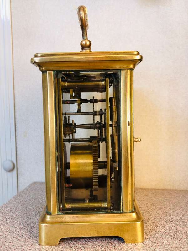 STUNNING LARGE AND HEAVY FRENCH CARRIAGE CLOCK - FULL WORKING ORDER