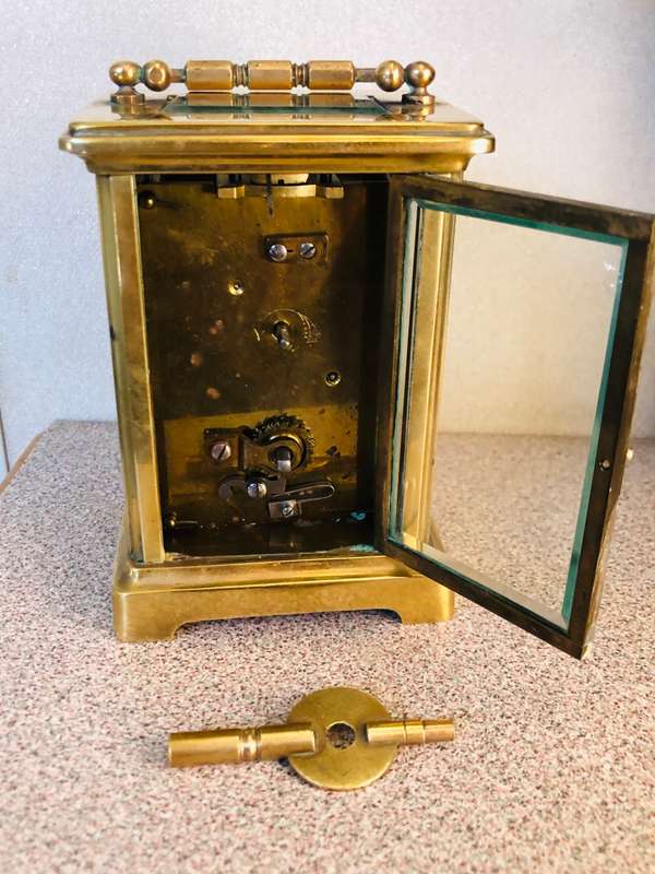 STUNNING LARGE AND HEAVY FRENCH CARRIAGE CLOCK - FULL WORKING ORDER