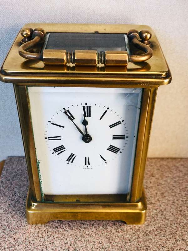 STUNNING LARGE AND HEAVY FRENCH CARRIAGE CLOCK - FULL WORKING ORDER