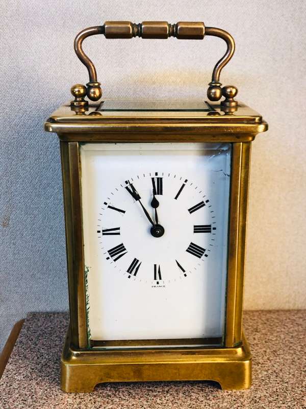 STUNNING LARGE AND HEAVY FRENCH CARRIAGE CLOCK - FULL WORKING ORDER