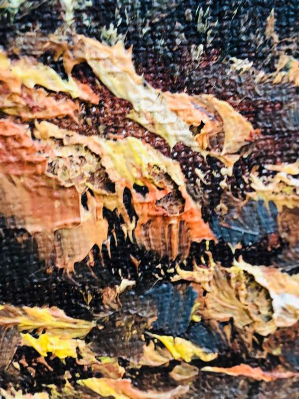 Louise Repsold (SA 20th ) - Large Framed Oil on Board Landscape Painting Dated 1993 - Stunning Piece