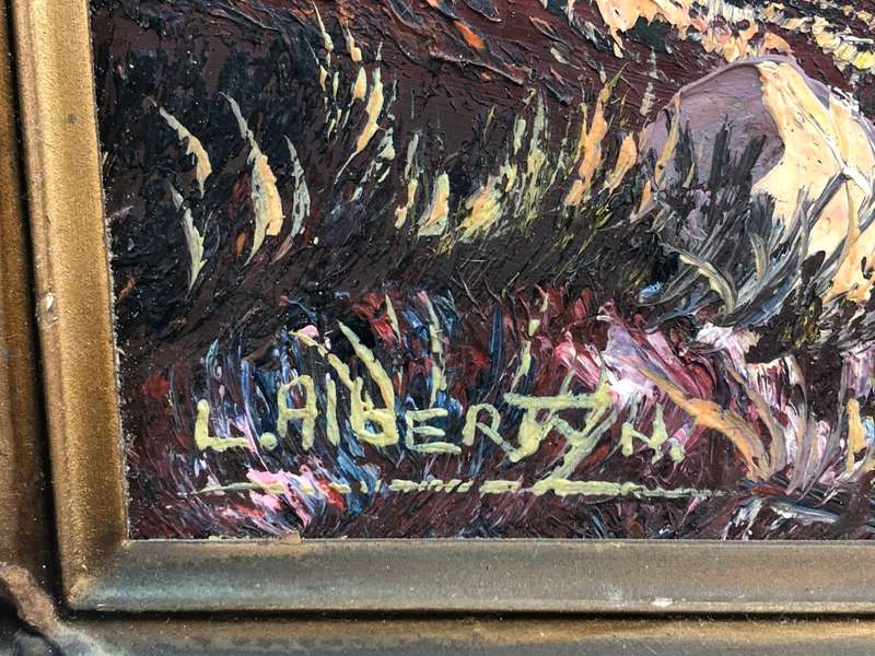 Les Albertyn (1931 - 2011) - Oil on Board Painting titled - Aand Skemering naby Dealsville OVS