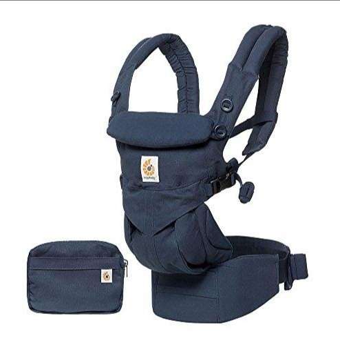 ERGOBABY OMNI 360 ONYX BLACK AND PEARL GREY AND BLUE