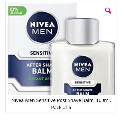 NIVEA MEN SENSITIVE POST SHAVE BALM 100 ML PACK OF 6