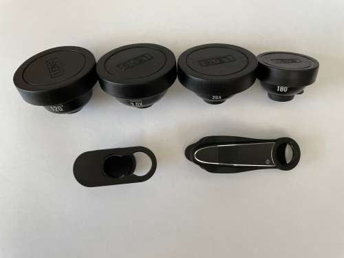 Phone lens kit - Anamorphic, Wide, Telephoto, Macro and Fisheye