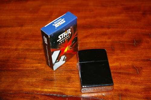 STAR LIGHTERS ( ZIPO TIP) SILVER WINDPROOF