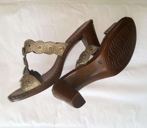 Shoes Tsonga leather bronze size 5