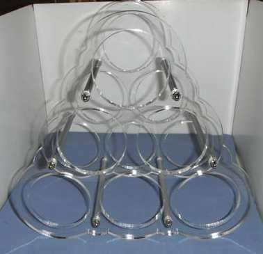 Clear perspex Wine rack