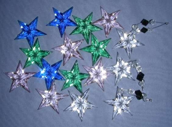 small assorted acrylic stars - SALE at below cost