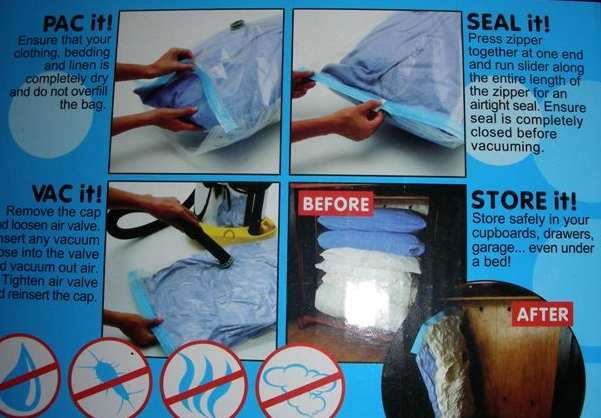 Vacuum storage bag - Jumbo 100cm x 80cm